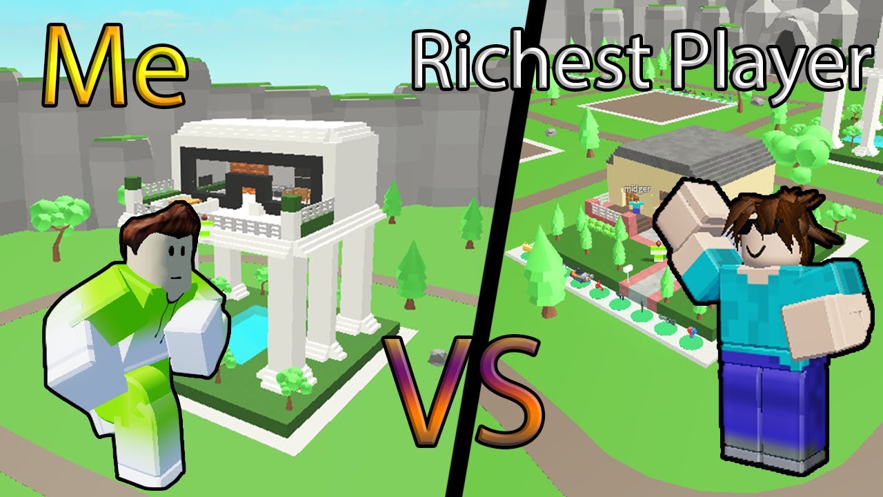 Me VS Richest Player of Roblox Build to Survive