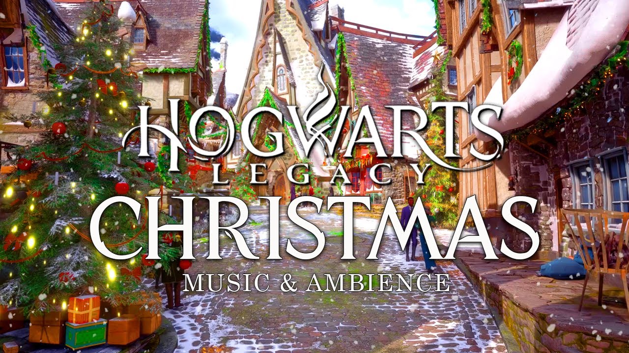 Hogwarts Legacy - Christmas at Hogsmeade - Calming Harry Potter Music & Fall Ambience