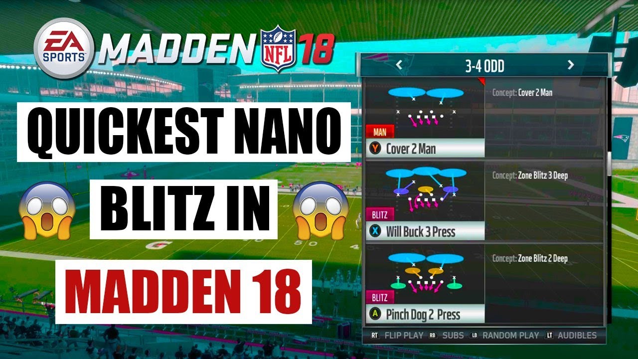 The Quickest Nano Blitz in Madden 18 | Madden 18 Nano Blitz