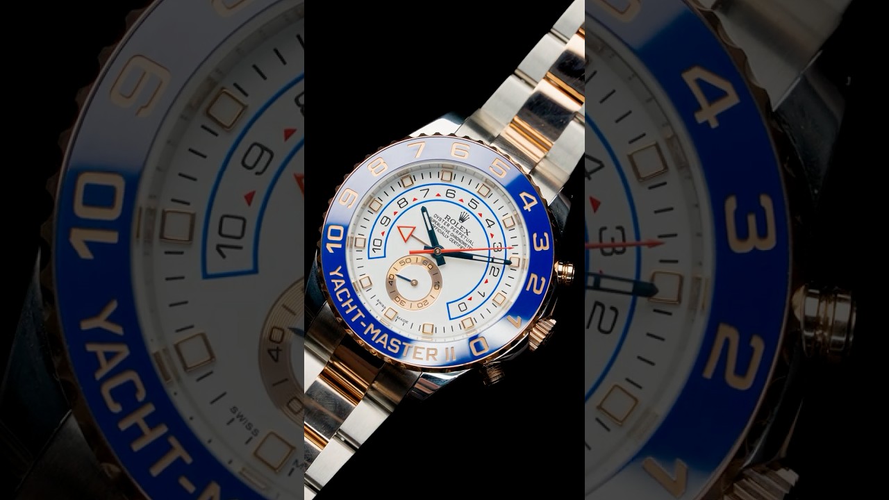 Rolex Yachtmaster II Steel Rose Gold Mens Watch 116681 l SwissWatchExpo