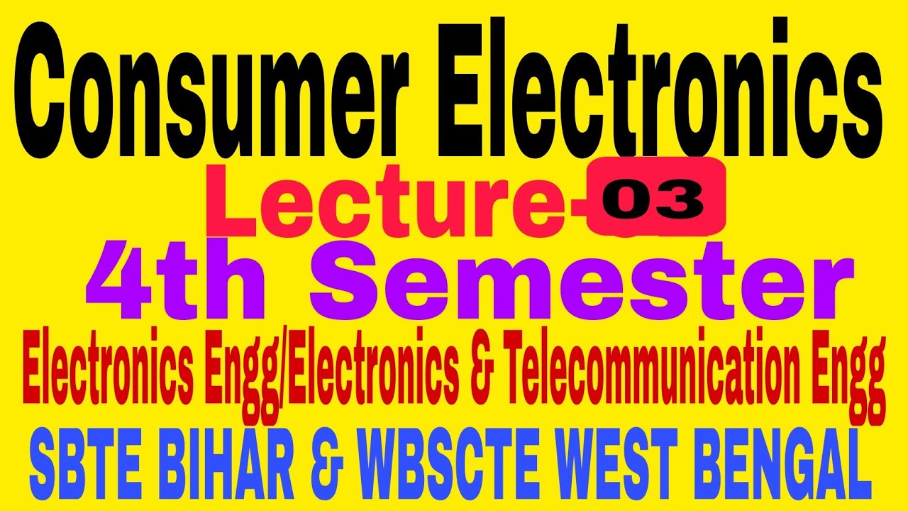Consumer Electronics|L-03||Sound level meter|4th Semester|Electronics Engg|ETCE & ECE