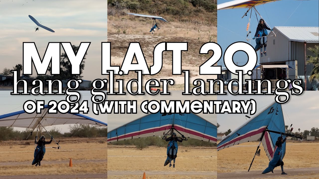 20 hang glider landings in a row (with commentary)