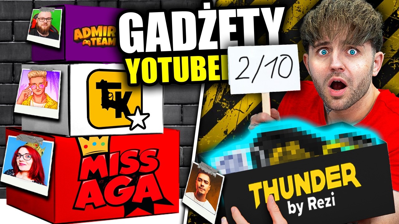 TEST GADŻET&Oacute;W YOUTUBER&Oacute;W! *Rezi, Kaluch, Miss Aga, Admiros...*