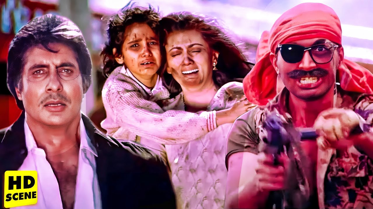 CLIMAX SCENE - HUM (1991) | Amitabh, Rajnikant, Govinda, Kimi Katkar, Shilpa Shirodkar, Deepa Sahi