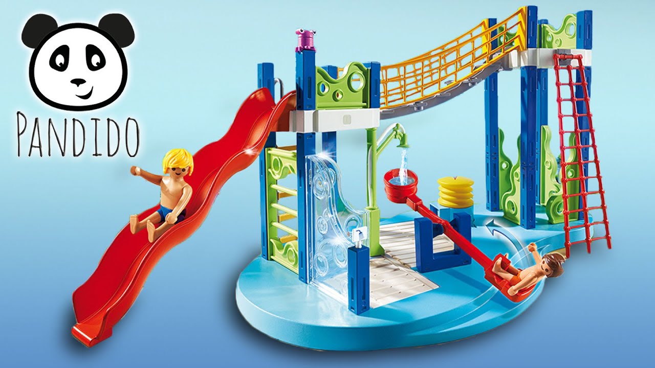 Playmobil en español  Juegos de agua en Parque acuático | Playmobil Piscina