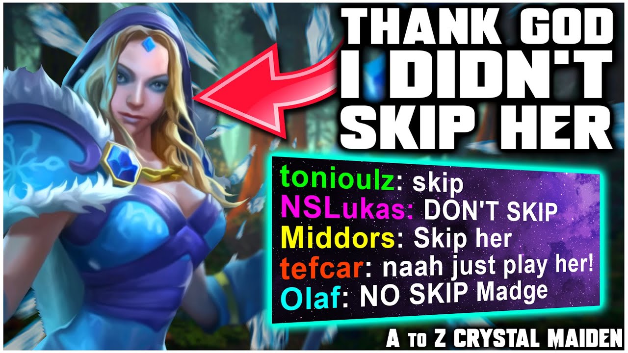 Thank God I Didn't SKIP HER! - Grubby learns Dota 2 - A to Z Challenge - Crystal Maiden