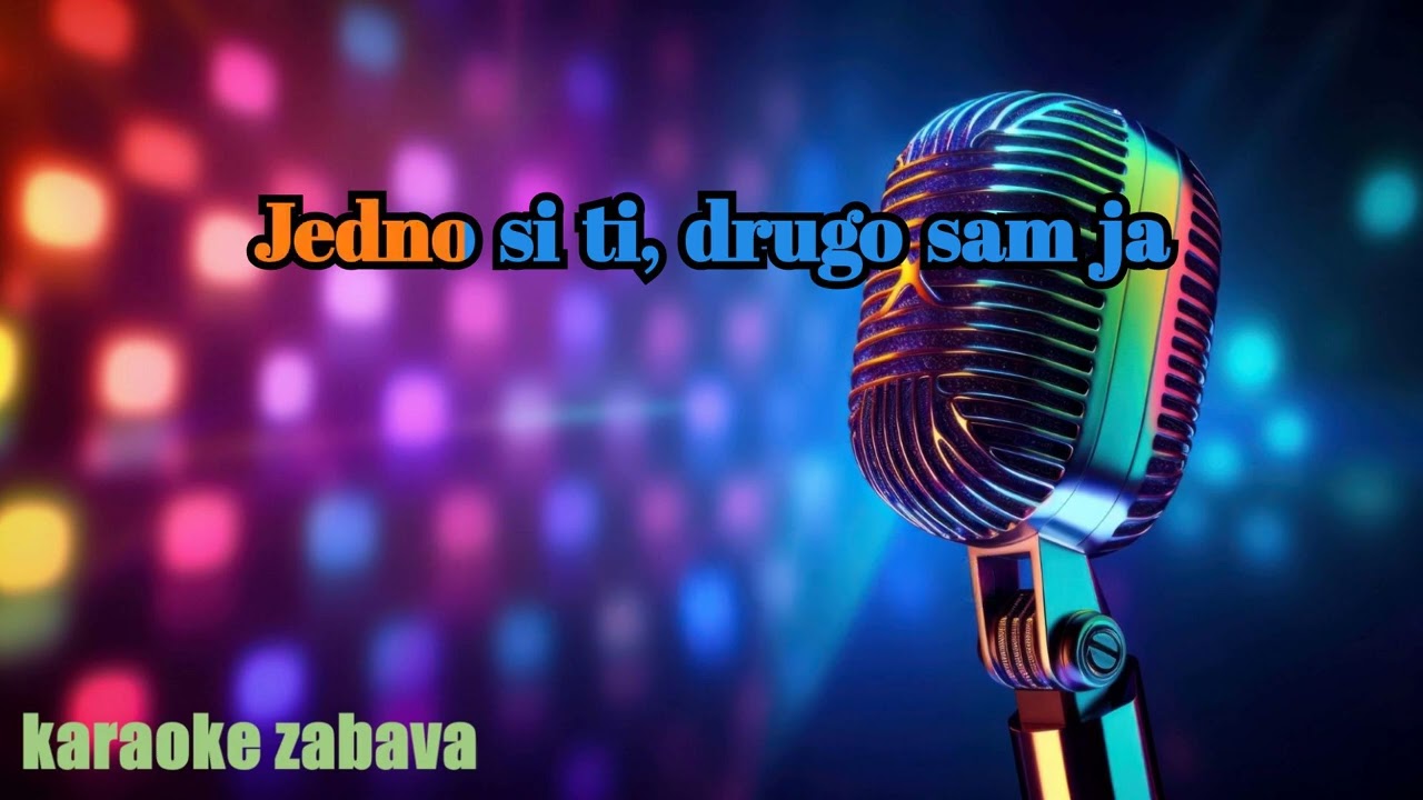 Jedno si ti drugo sam ja - Rodja Raičević - uživo - cover - *KARAOKE*