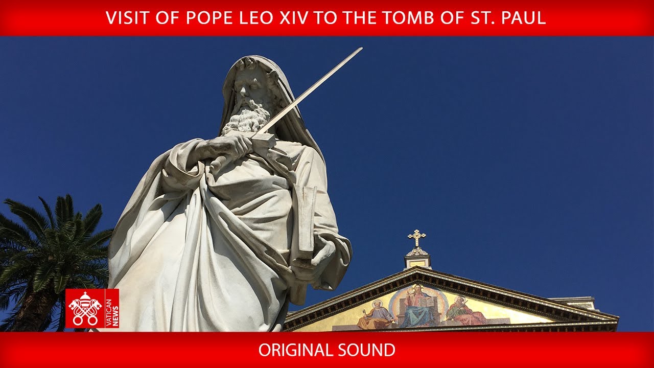 Visit of Pope Leo XIV to the Tomb of St. Paul, May 20, 2025