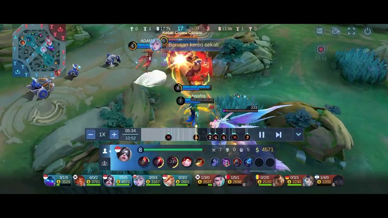 Full match pharsa mage tak tereliminasi skill god among men