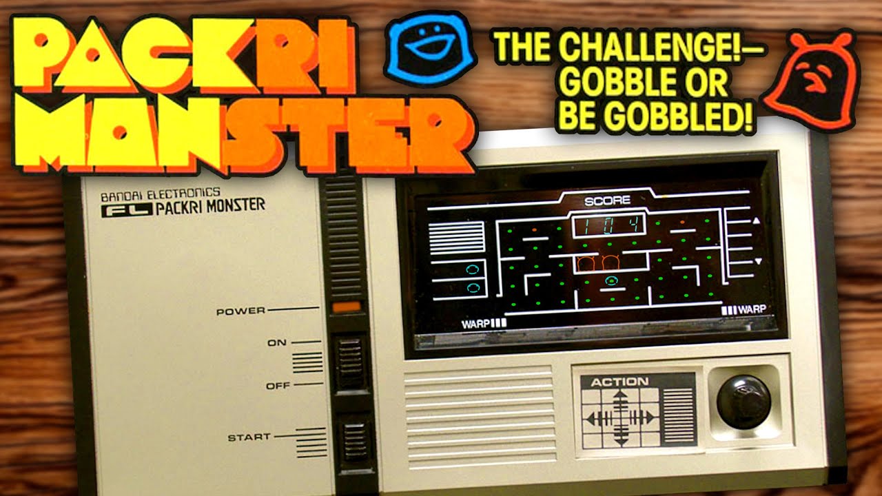 1981 Handheld Pac-Man Clone that Makes YOU the MONSTER! | Packri Monster from Bandai Electronics