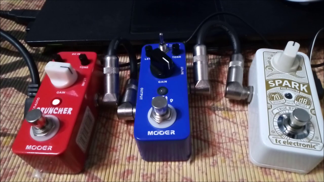 DEMO - TC Electronic Spark Mini Booster - MOOER SOLO - MOOER CRUNCHER (Chapter 2)