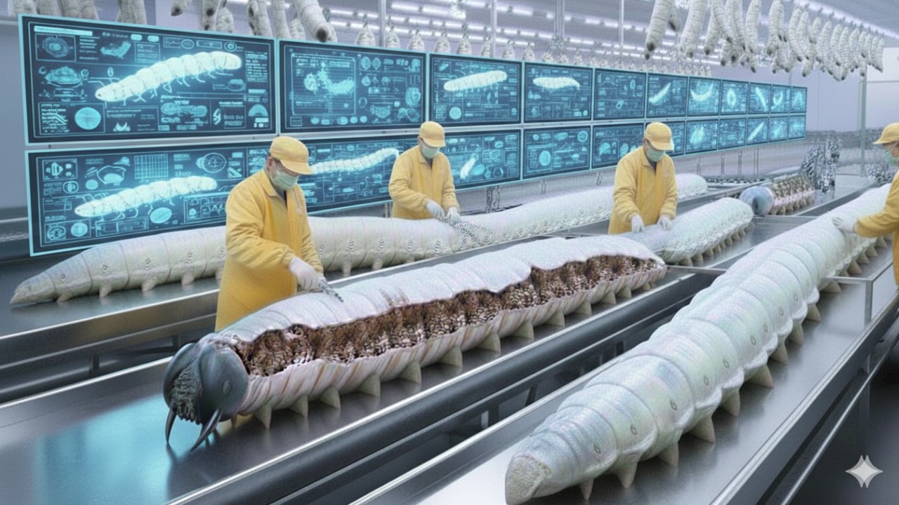 INSIDE THE SILK PRODUCTION FACTORY – FROM SILKWORM COCOON TO HIGH-END LUXURY FABRIC (FULL PROCESS).