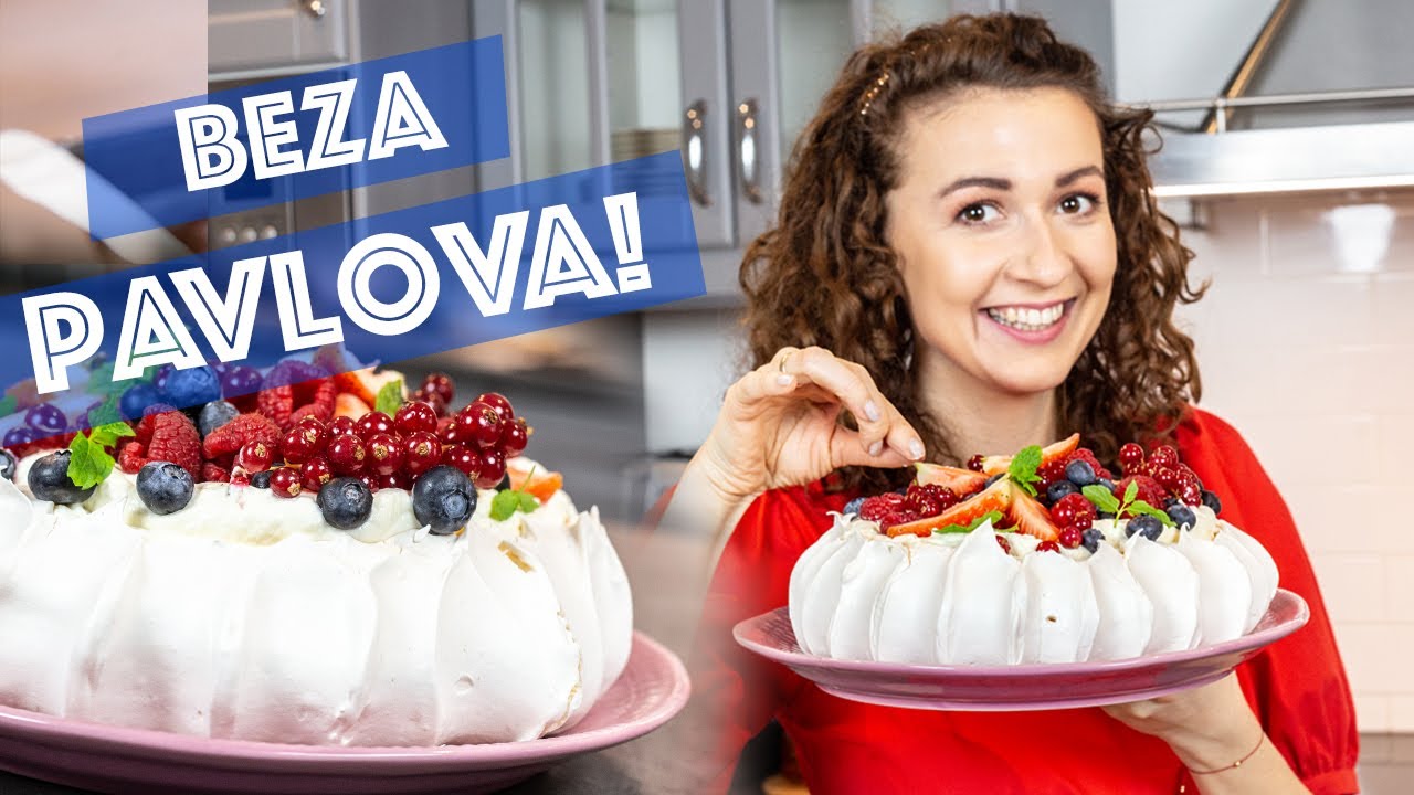 Wszystko co musisz widzieć o BEZIE! Idealna beza PAVLOVA z miętowym kremem! 😍❤️