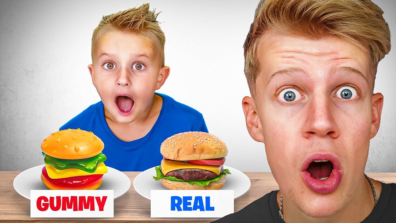 5-Jarige Verrassen Met Echt & Nep Eten!