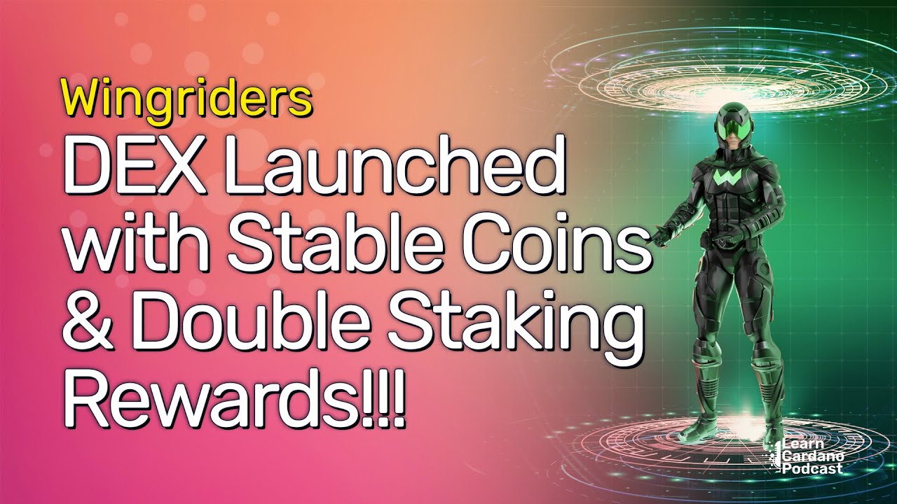 Wingriders Launch DEX on Cardano with Stable Coins & Double Staking