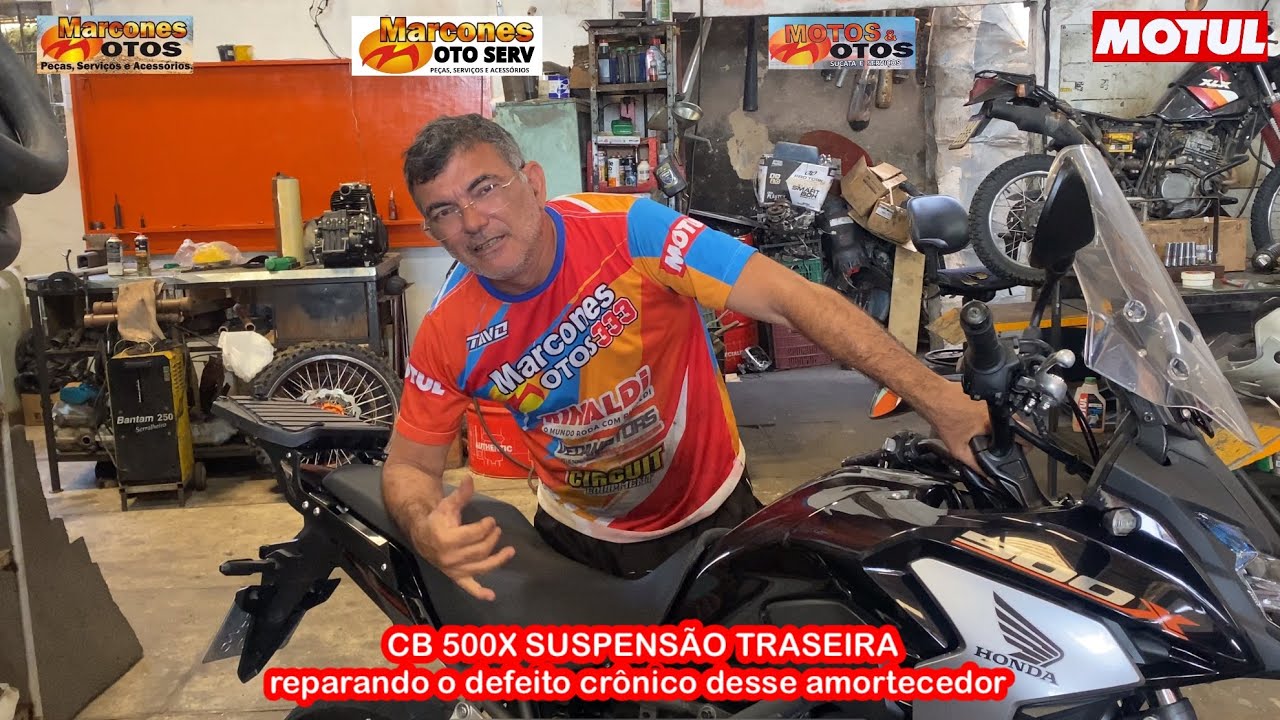 CB 500X PROBLEMA NA SUSPENSÃO TRASEIRA - deu trabalho mais melhorou muito #honda #moto #cb500x