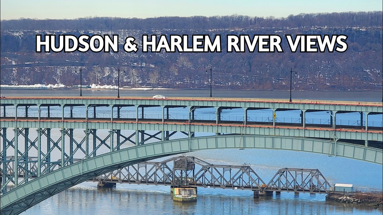 🔴NYC LIVE CAM 🚆Amtrak Along the Hudson River + City Sounds ASMR