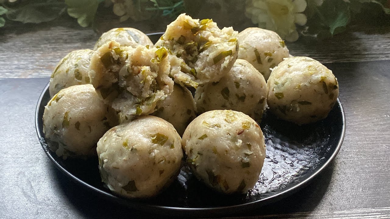 Steamed rice balls / methi riceballs / pundi/ brown rice pundi