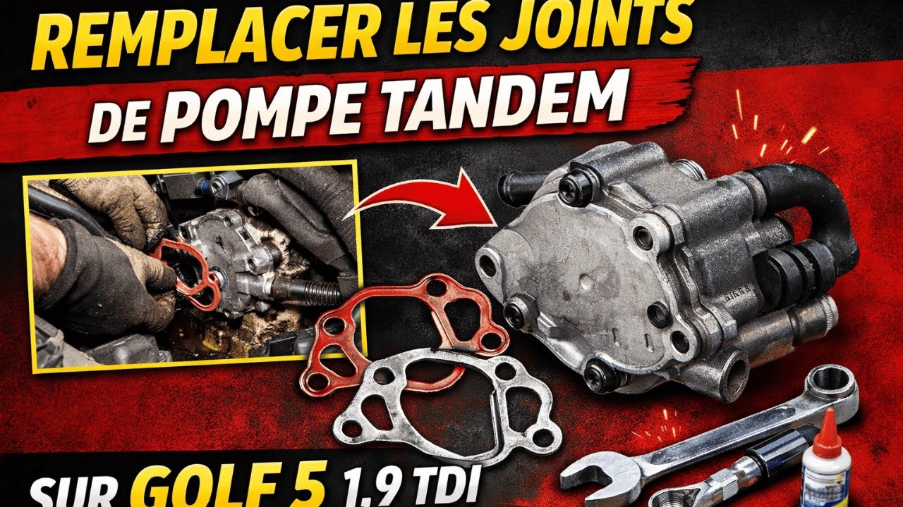 Remplacer les joints de pompe tandem sur golf 5 1,9 TDI