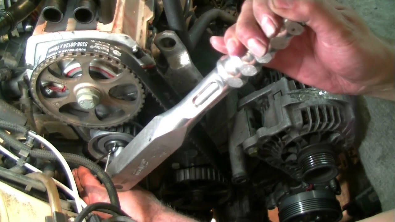 VW Passat 35i Replacing timing belt on the 2.0l 2E engine