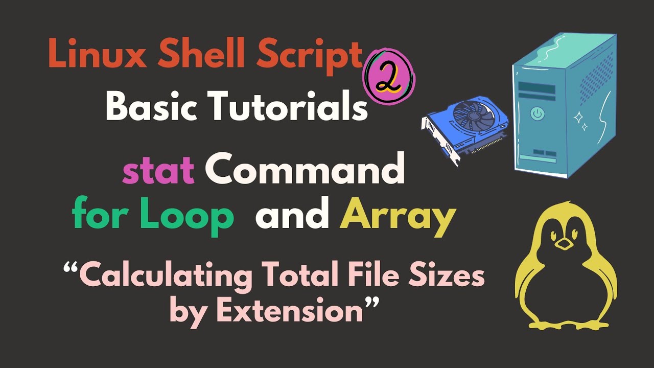 Bash Script for Calculating Total File Sizes by Extension