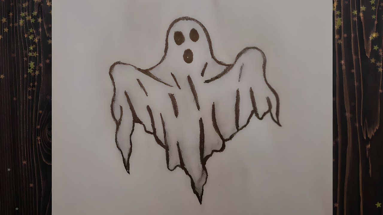 How to Draw a Ghost 👻 | Easy Ghost Drawing Step by Step