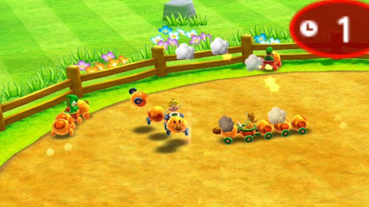 Mario Party Star Rush - MiniGames-  Daisy vs luigi vs Peach vs Yoshi (INSANE Difficulty)