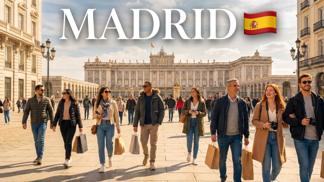 🇪🇸 Мадрид, Испания Прогулка 4K | Центр города и знаковые улицы