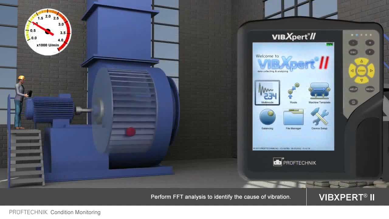 Data collection and vibration analysis with VIBXPERT II by PRÜFTECHNIK