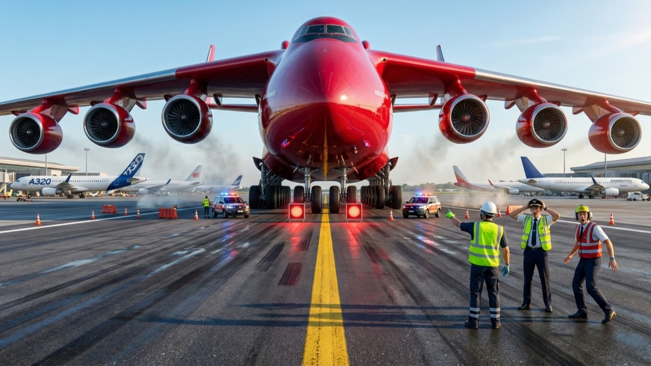 Prohibido en Todos los Aeropuertos: El Avión es Tan Grande que Asusta a los Pilotos