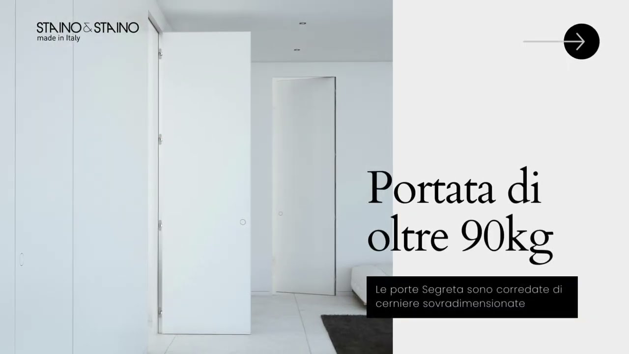 Collezione Segreta - Porta filomuro invisibile