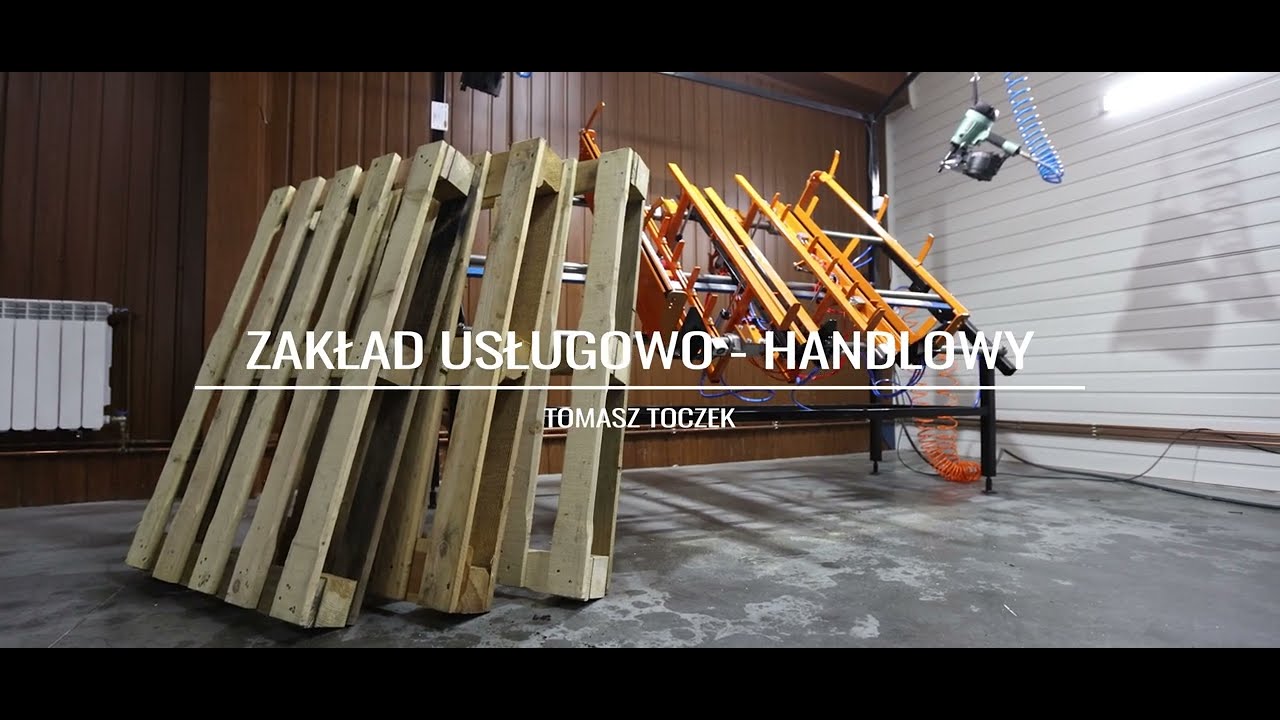 Stół do produkcji palet. Producent