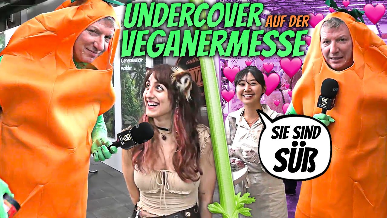 SCHRADIN trifft DINKELDÖRTE🥕 auf der VEGANERMESSE🌱🤣 Wer NICHT VEGAN ist FLIEGT‼️🤬