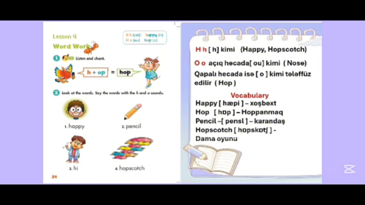 2 ci sinif ingilisdili unit 2 lesson 4 səh (24-25)