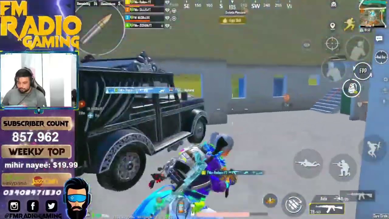 1vs4 #fm radio gaming #reels #hollywood #pubgmobile #fm radio shorts