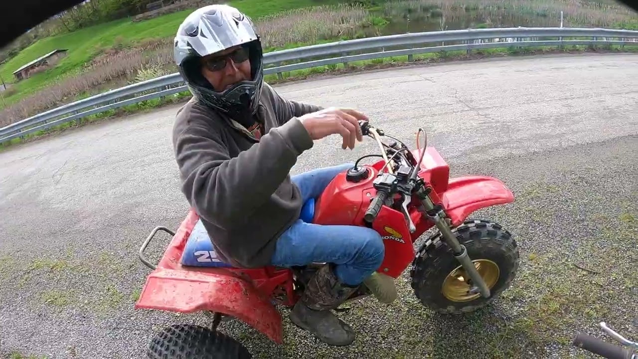 2025 Iselin Ride with Mick, 1986 Honda ATC 250R + 1985 Kawasaki Tecate 250