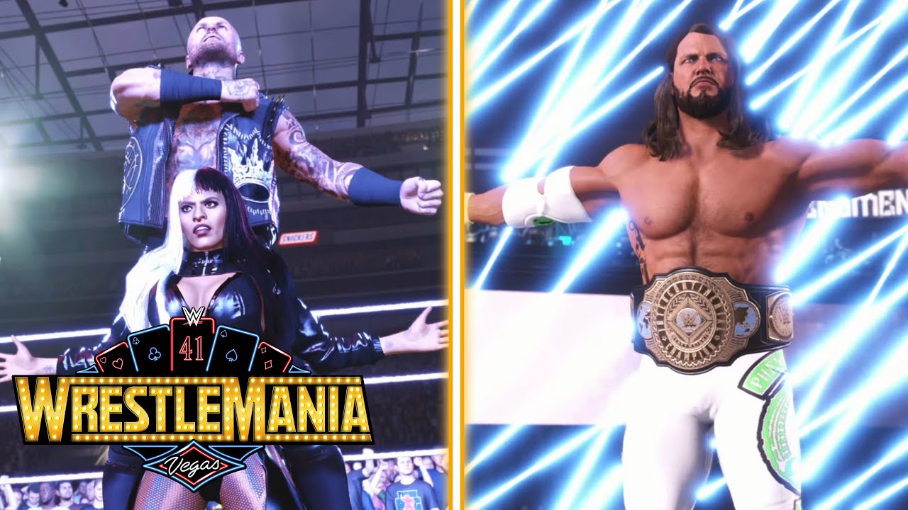 WWE 2K25 Universe Mode | Aleister Black Vs AJ Styles