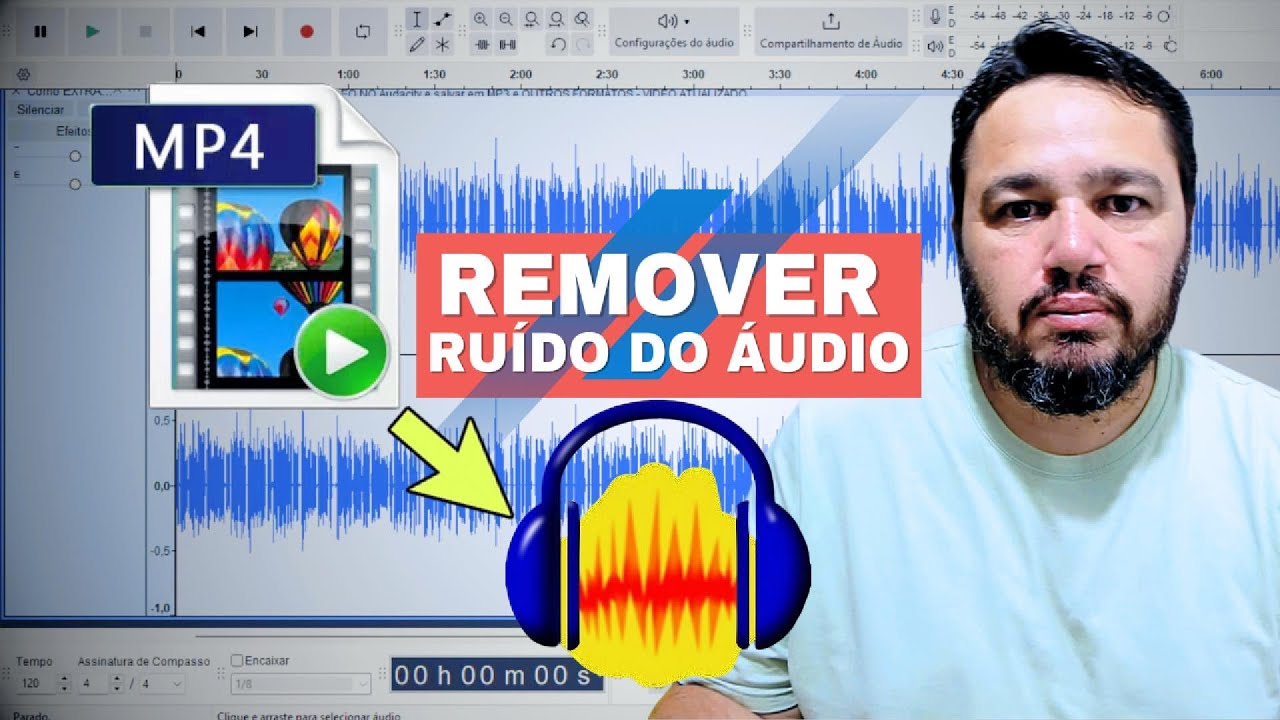 COMO REMOVER RUÍDO DO ÁUDIO DO VÍDEO NO Audacity | Fábio Silva