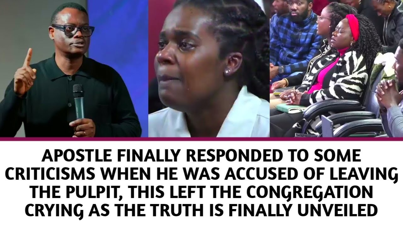 THE CONGREGATION WEEP AS APOSTLE AROME OSAYI FINALLY RESPONDS TO THE CRITICISMS HE RECEIVED RECENTLY