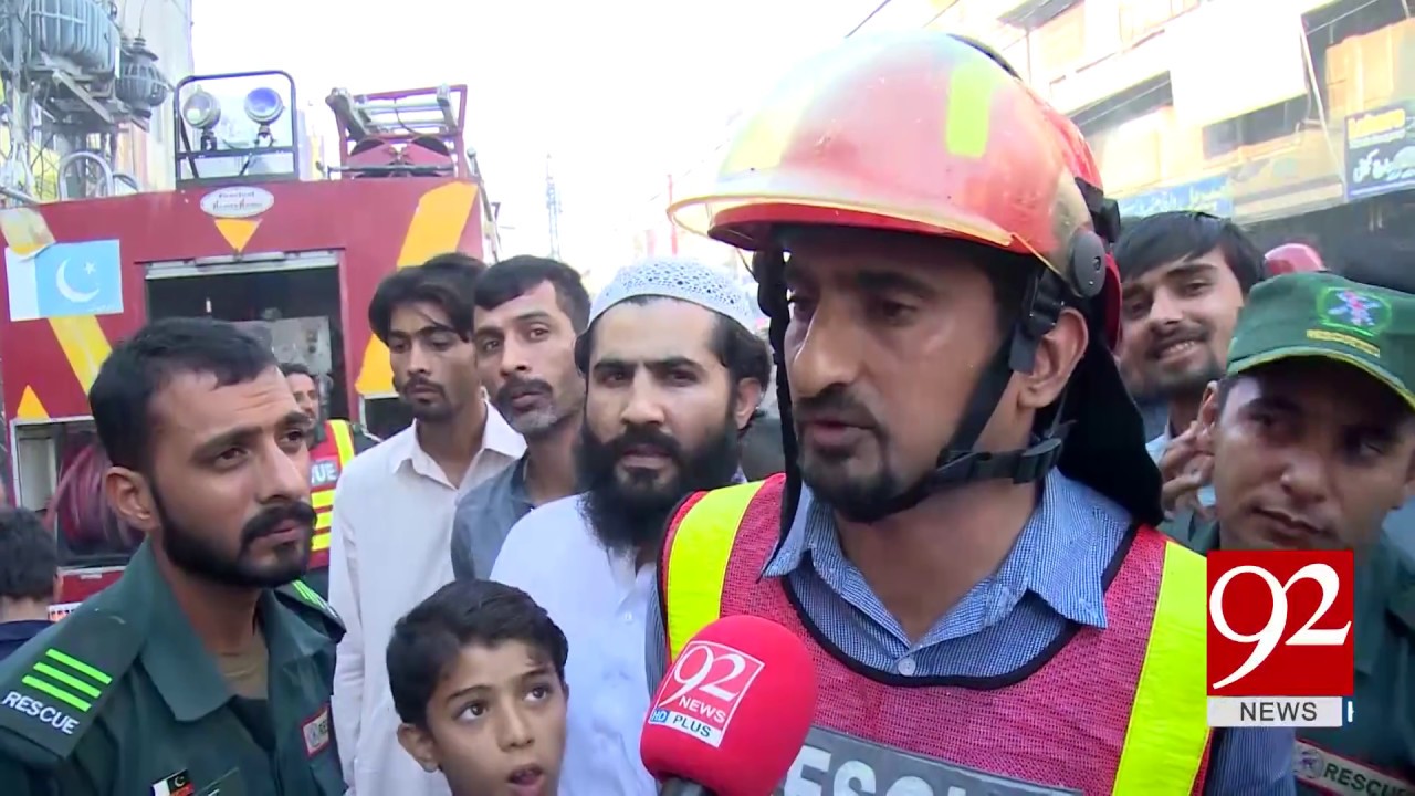Fire Breaks Out In Cloth Market In Rawalpindi | 19 Oct 2018 | 92NewsHD