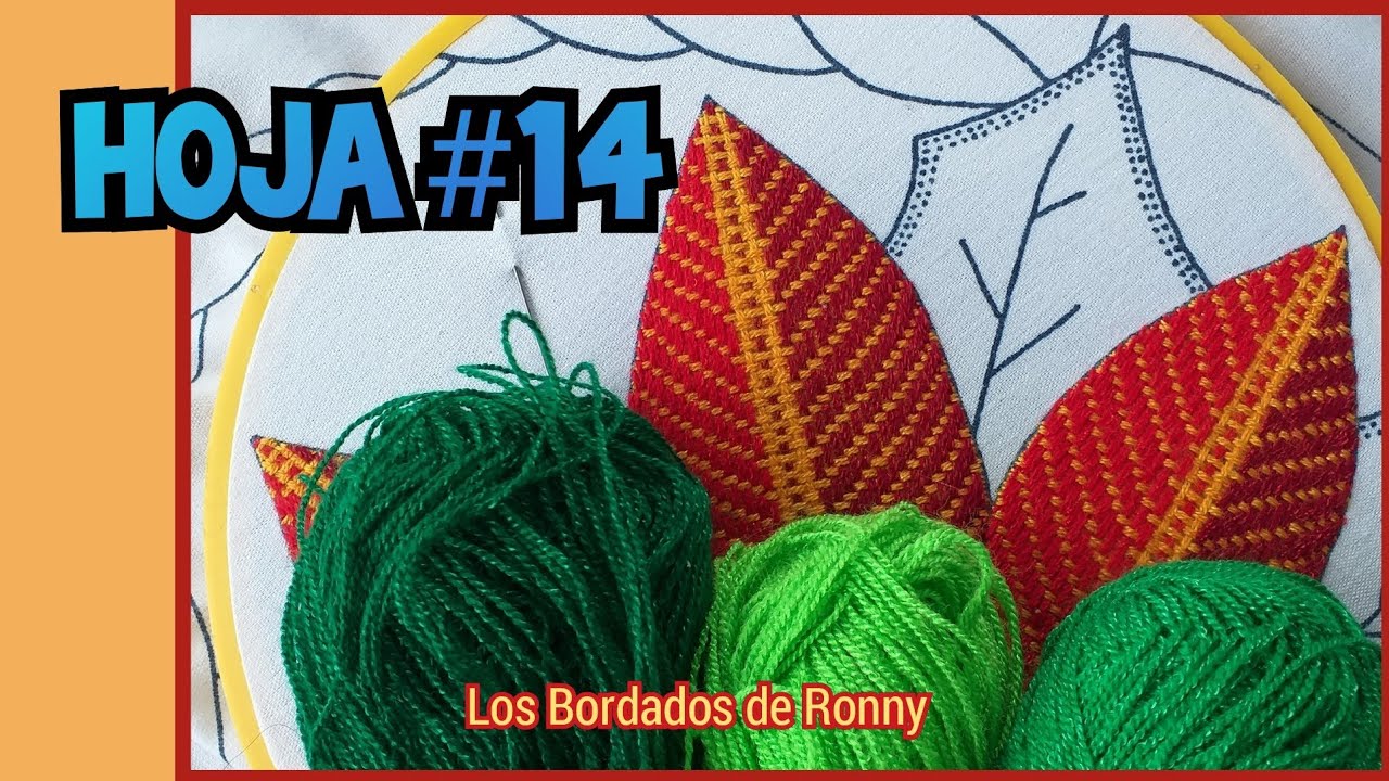 Bordado en hoja #14 |TETERA NOCHEBUENA | Los Bordados de Ronny