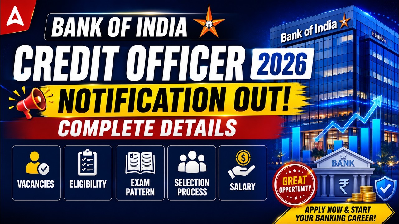 Уведомление о наборе кредитных специалистов Bank of India 2026 | Требования, структура экзамена, ...