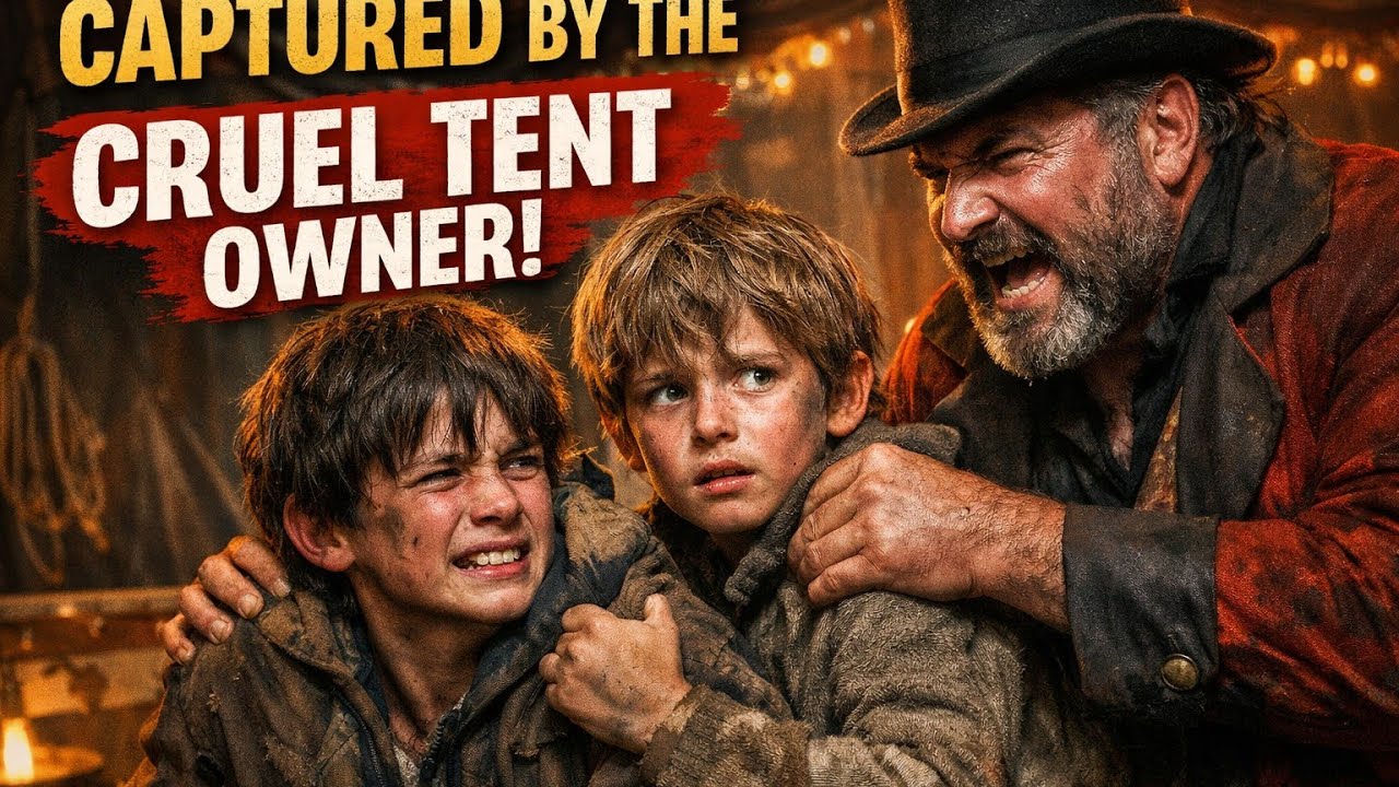 The two poor brothers were discovered and captured by the tent owner, filled with emotion