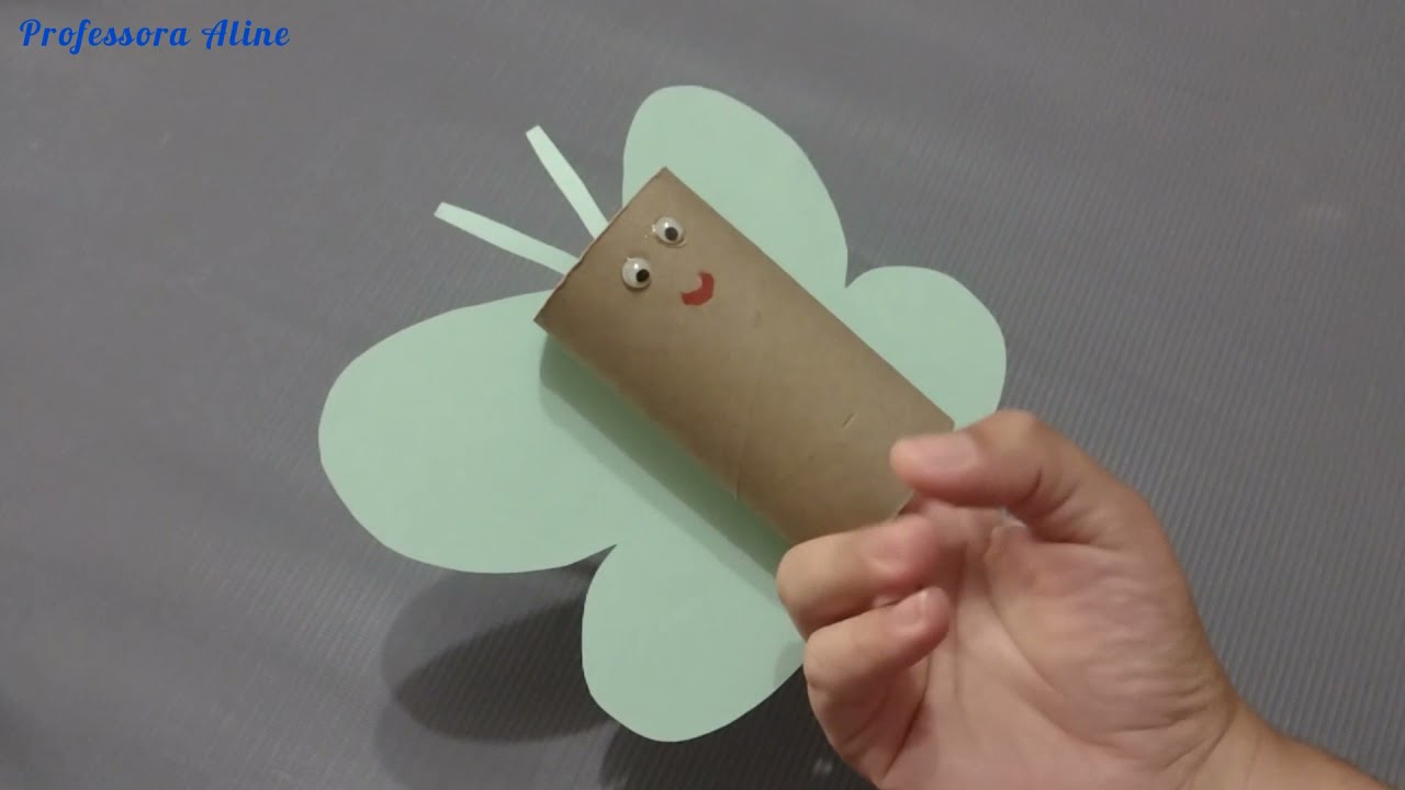 Atividade: Borboleta usando rolinho de papel higiênico