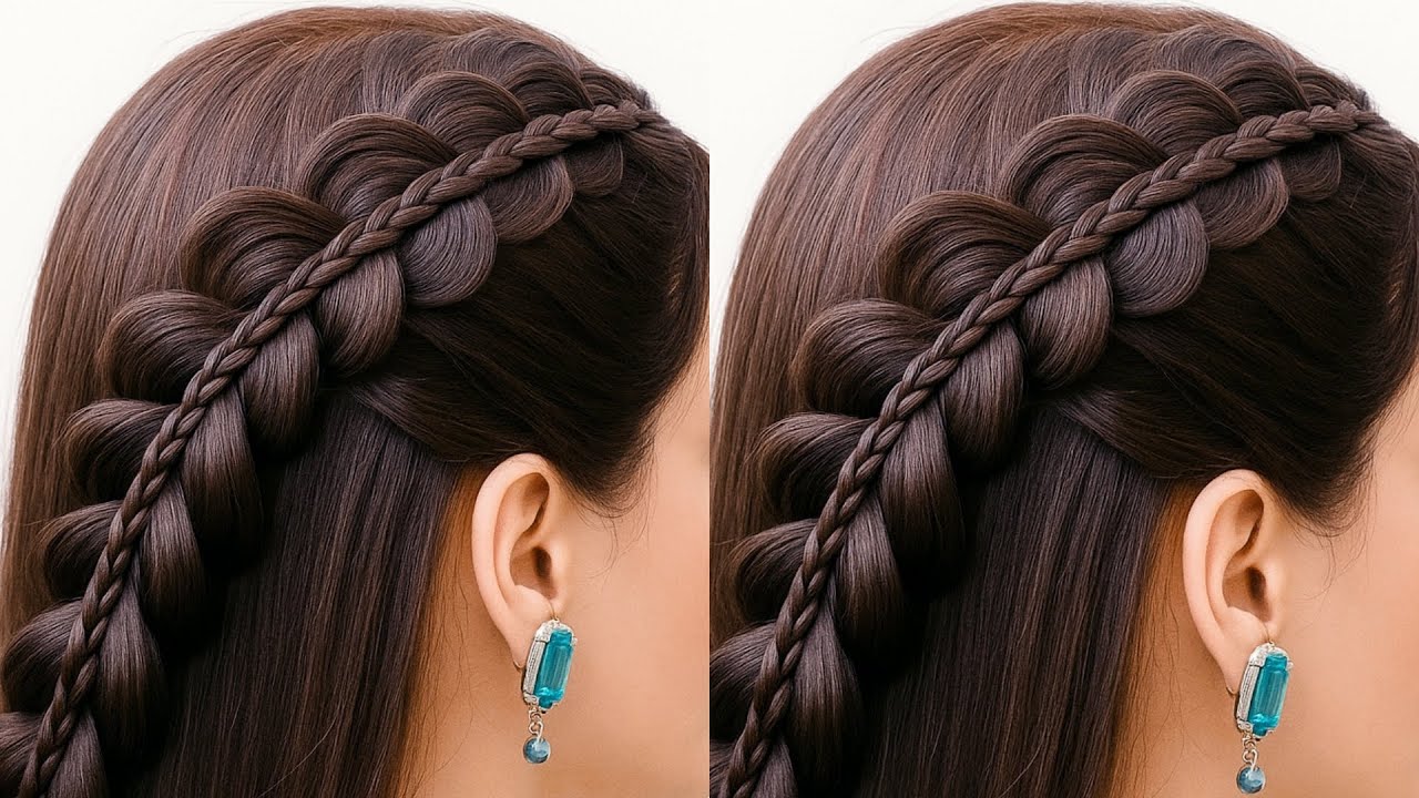 Elegant Hairstyle For Wedding | Hairstyle For Everyday | Hairstyle For College | Girls Hairstyle