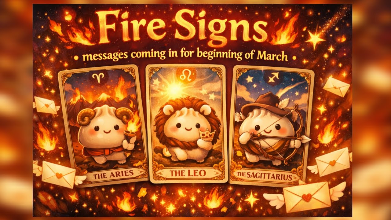 🔥 Fire Signs 🥟 • Messages coming in for the beginning of MARCH 2026 🎴