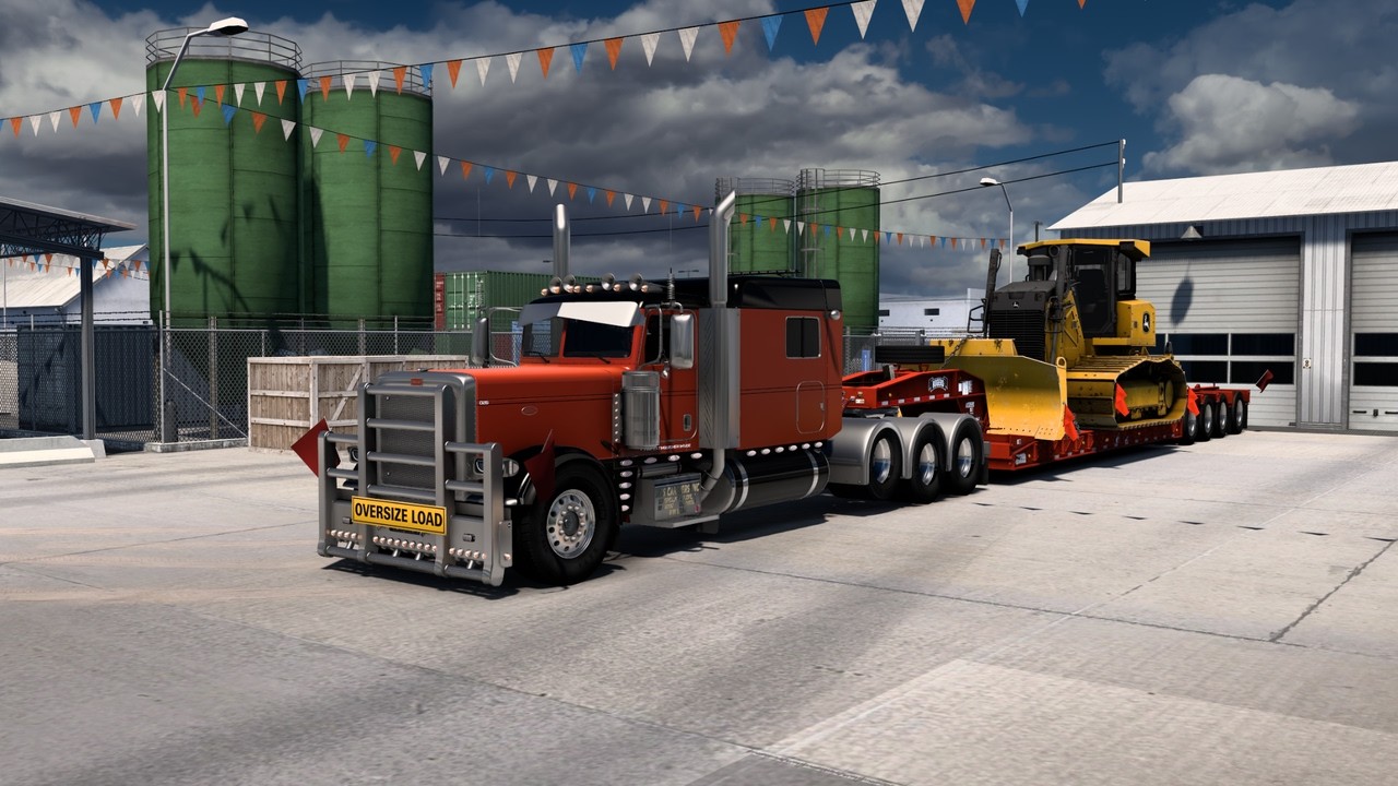 Moving a Bulldozer from Burlington CO. to Lamar CO. in | American Truck Simulator - ATS.
