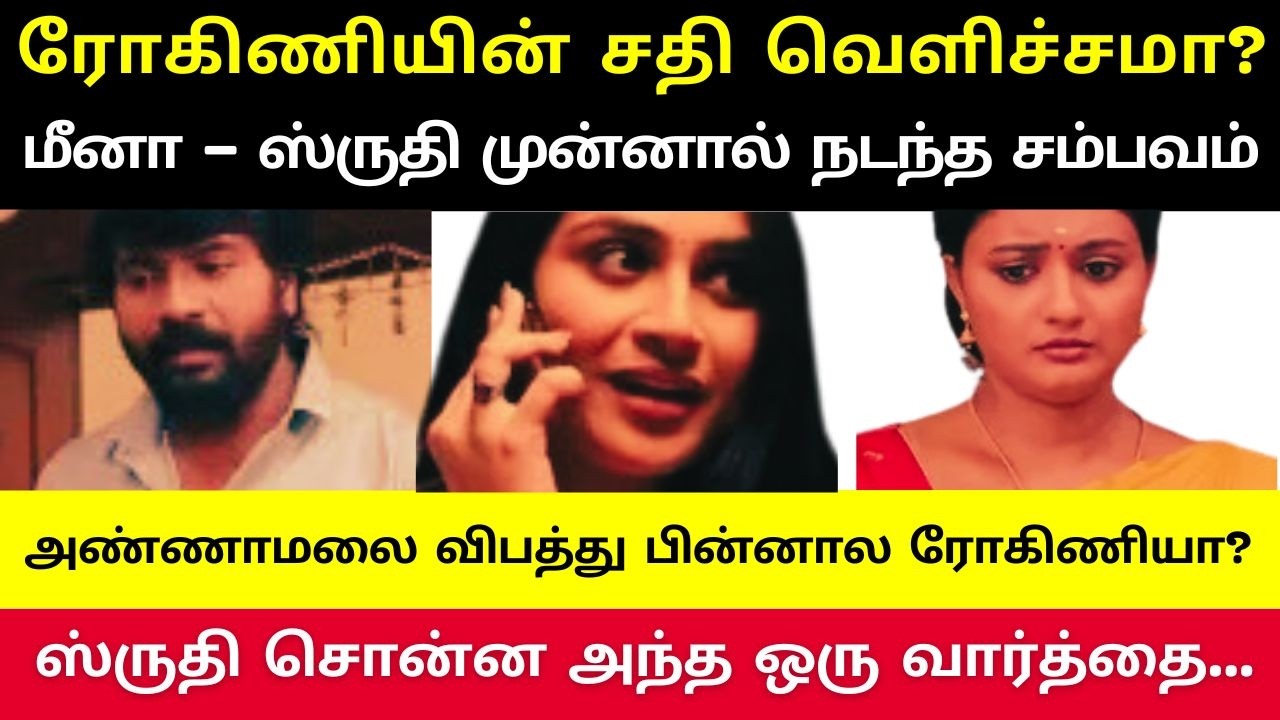 அண்ணாமலை விபத்துக்குப் பின்னால இருக்கும் ரகசியம் என்ன? ஸ்ருதி சொன்ன ஒரு வார்த்தை #viralvideo