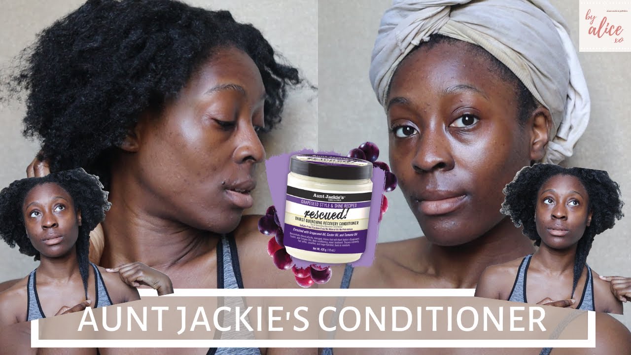 AUNT JACKIE’S RESCUED! THIRST QUENCHING RECOVERY CONDITIONER + HAIR HAUL | 4C/CURLY HAIR | byalicexo