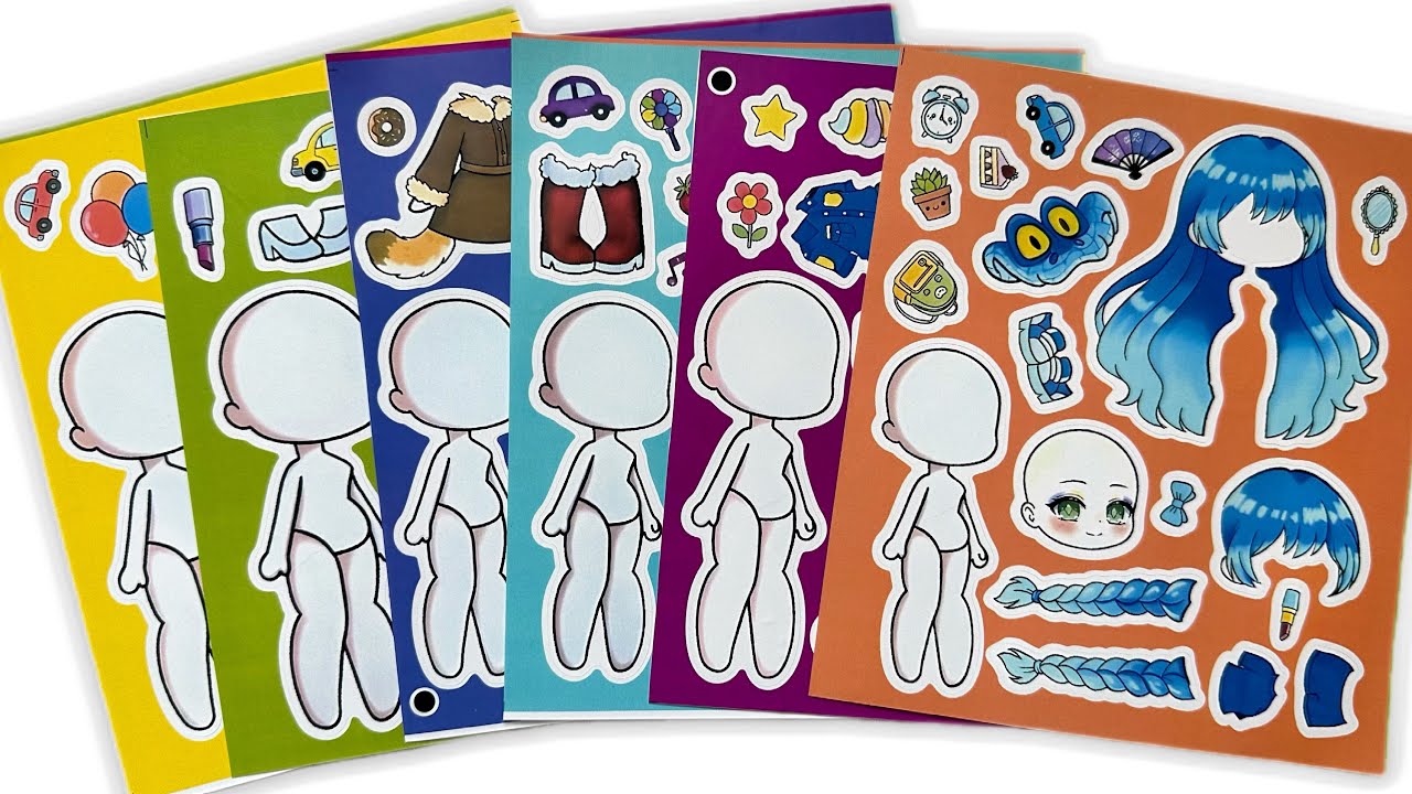 🧡Paper DIY 🧡Zootopia 2 x Gacha Dress Up Sticker Book 